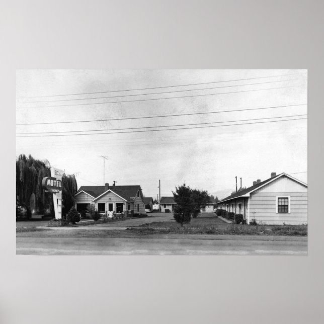 Springfield, OR Sutton Motel on McKenzie Highway Poster (Front)