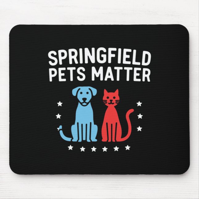 Springfield Pets - Show Your Love For Pets Sticker Mouse Pad (Front)