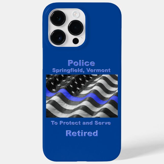 Springfield, Vermont. Police Case-Mate iPhone Case (Back)