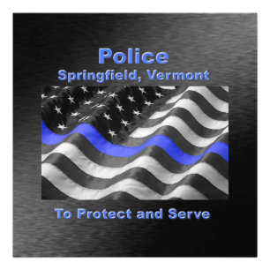Springfield, Vermont. Police Photo Print