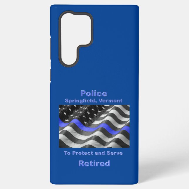 Springfield, Vermont. Police Samsung Galaxy S22 Ultra Case (Back)