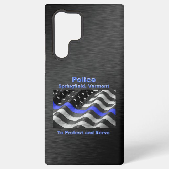 Springfield, Vermont. Police Samsung Galaxy S22 Ultra Case (Back)