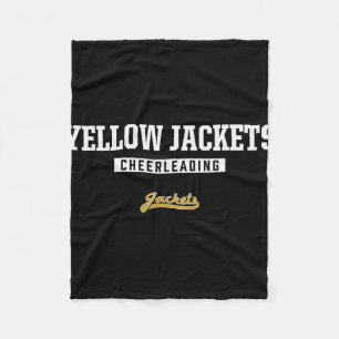 Springfield Yellow Jackets Logo Cheerleading Hs Fleece Blanket