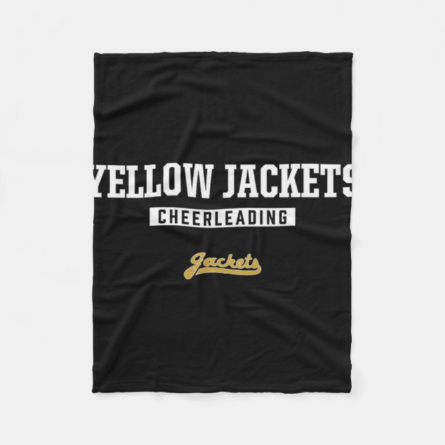 Springfield Yellow Jackets Logo Cheerleading Hs  Fleece Blanket (Front)