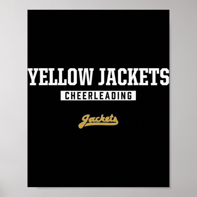 Springfield Yellow Jackets Logo Cheerleading Hs  Poster (Front)