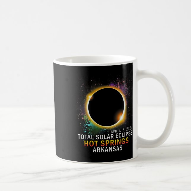 Springs Arkansas Total Solar Eclipse April 8 2024  Coffee Mug (Right)