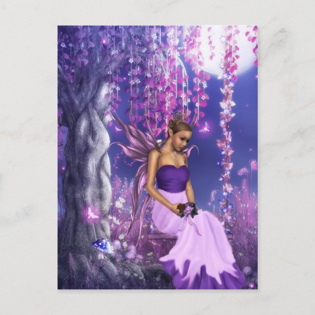 Spring's Fairy Bride Postcard (Front)