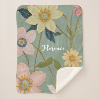 Spring's Gentle Awakening Personalized Sherpa Blanket