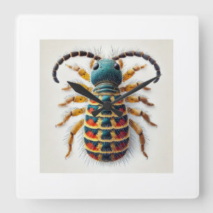 Springtail in Natural Habitat 260824IREF231 - Wate Square Wall Clock