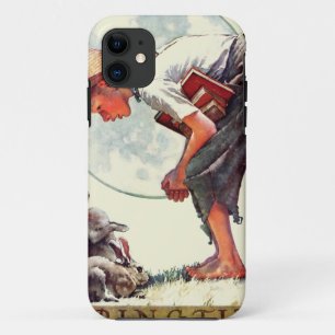 Springtime, 1935 boy with bunny iPhone 11 case