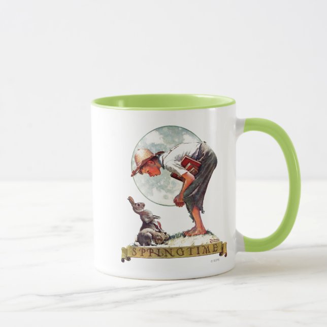 Springtime, 1935 boy with bunny mug (Right)