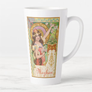 Springtime Art Nouveau Large Latte Mug