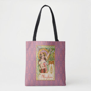 Springtime Art Nouveau Tote Bag