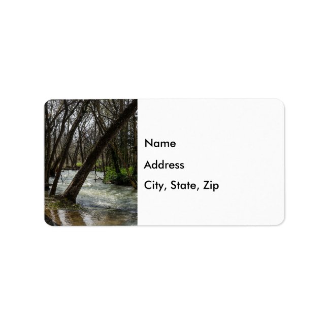 Springtime At Finley River Address Label (Front)