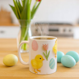 Springtime Baby Chicks Bunny Easter Coffee Mug