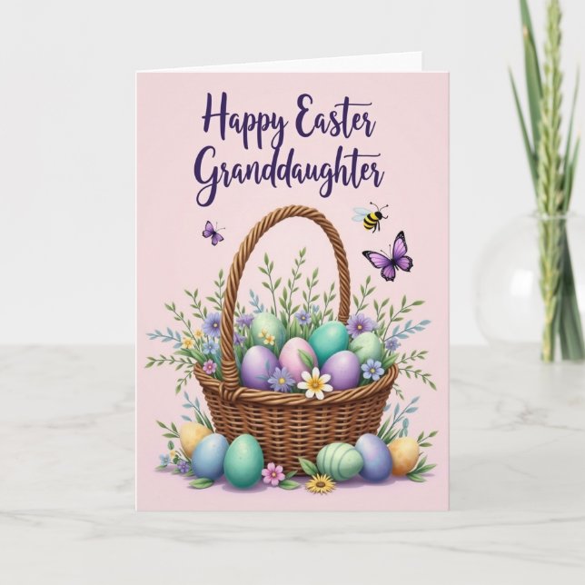 Springtime Basket Filled Card (Front)