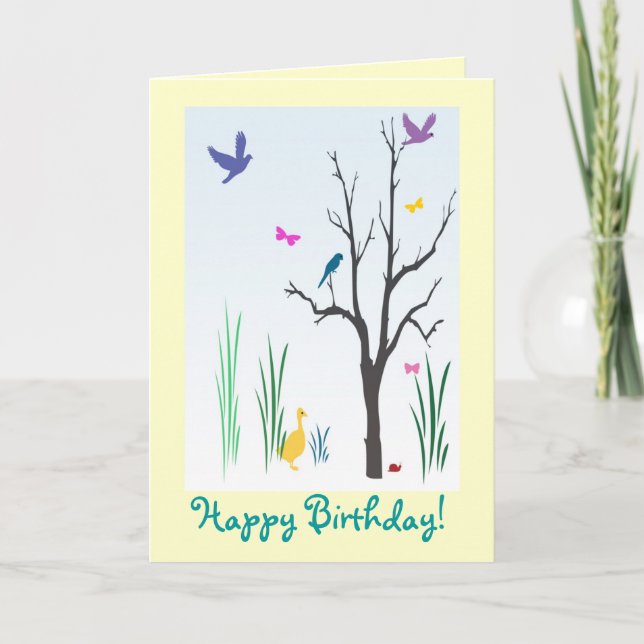 Springtime Birthday Card (Front)