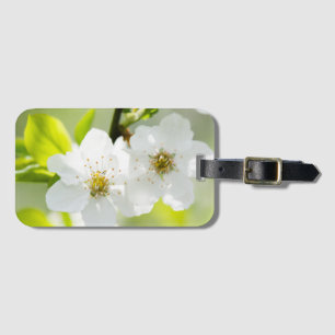 Springtime blooming luggage tag