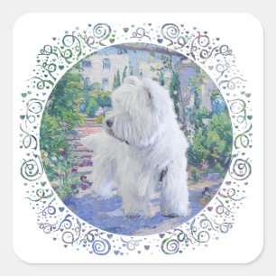 Springtime Bower Square Sticker