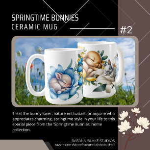 Springtime Bunnies #2 Ceramic Mug
