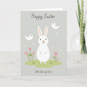 Springtime Bunny Greeting Card
