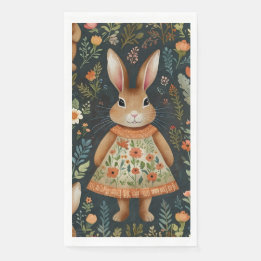 Springtime Bunny Magic Guest Towels Napkin
