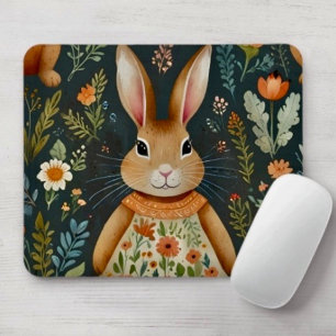 Springtime Bunny Magic Mousepad