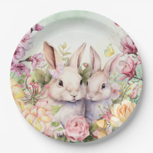 Springtime Bunny Plates
