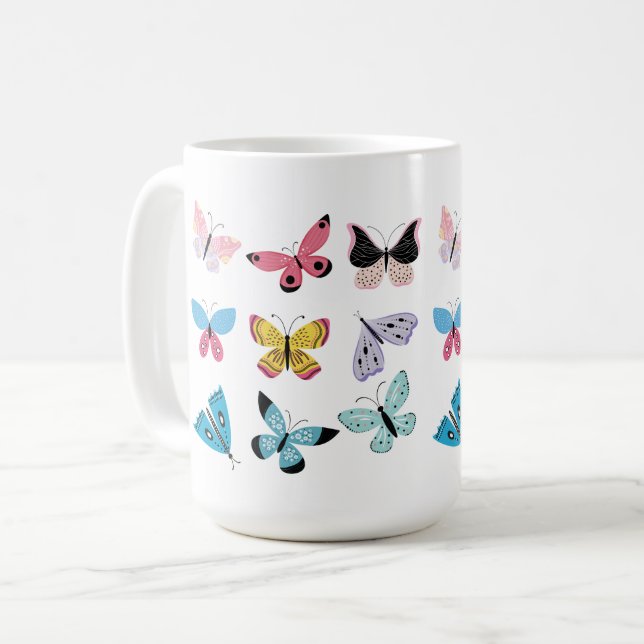 Springtime Butterflies Coffee Mug (Front Left)