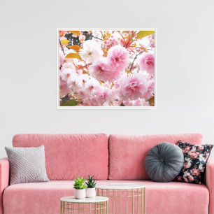 Springtime Cherry Blossoms Floral Canvas Print