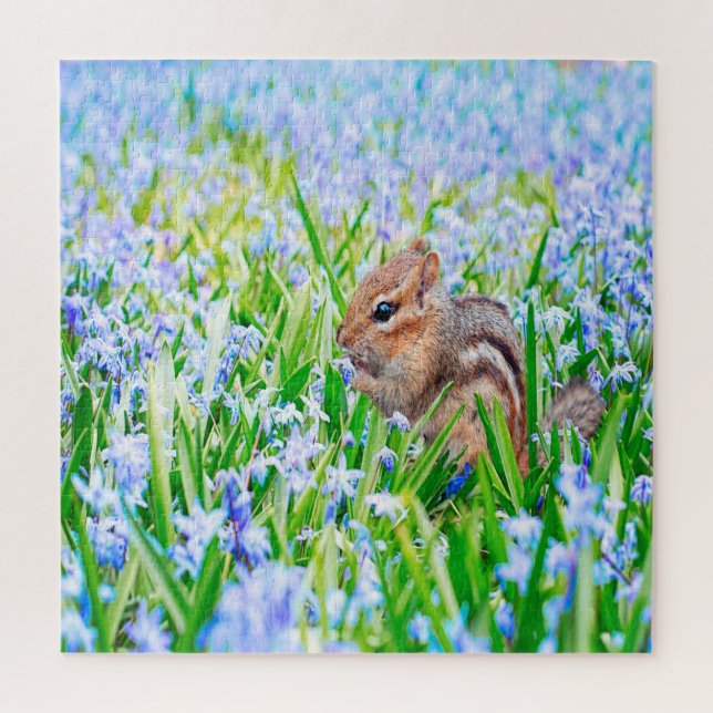 Springtime Chipmunk 2 Jigsaw Puzzle (Vertical)