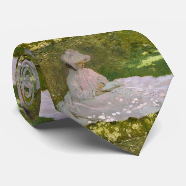 Springtime Claude Monet Tie (Rolled)