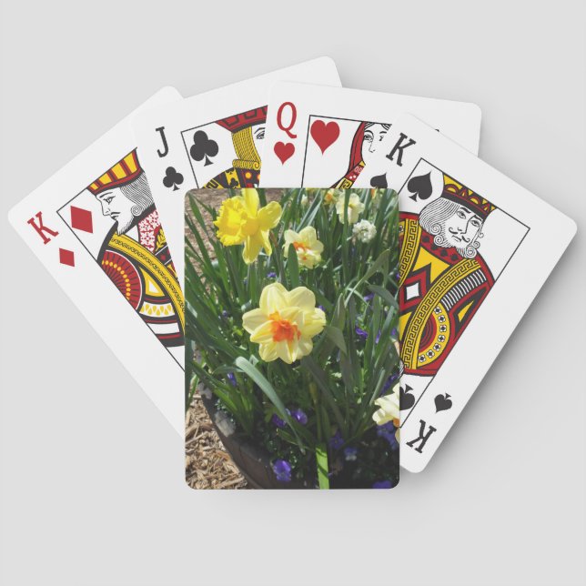 Springtime Daffodil Playing Cards (Back)