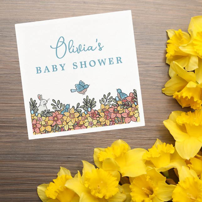 Springtime Easter Baby Shower Napkin (Creator Uploaded)