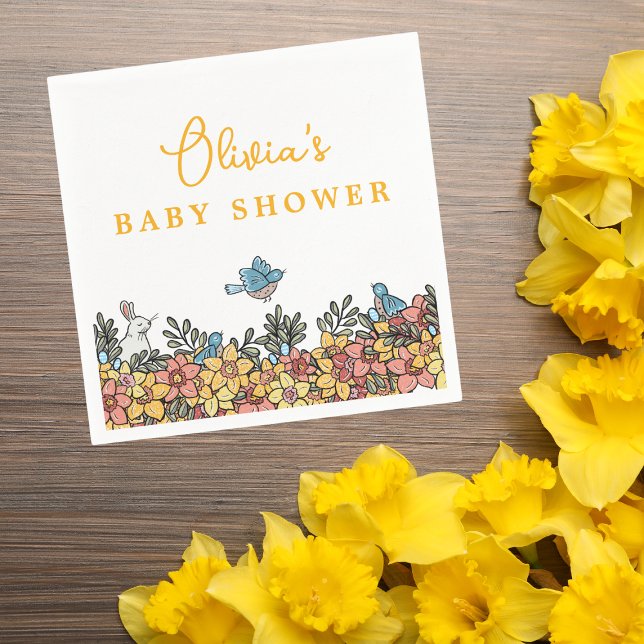 Springtime Easter Baby Shower Napkin (Creator Uploaded)