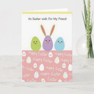 Springtime Egg Friends Happy Card