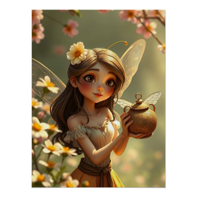Springtime Fairy Art  Poster (Front)