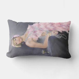 Springtime Flapper Lumbar Pillow