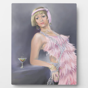 Springtime Flapper Plaque