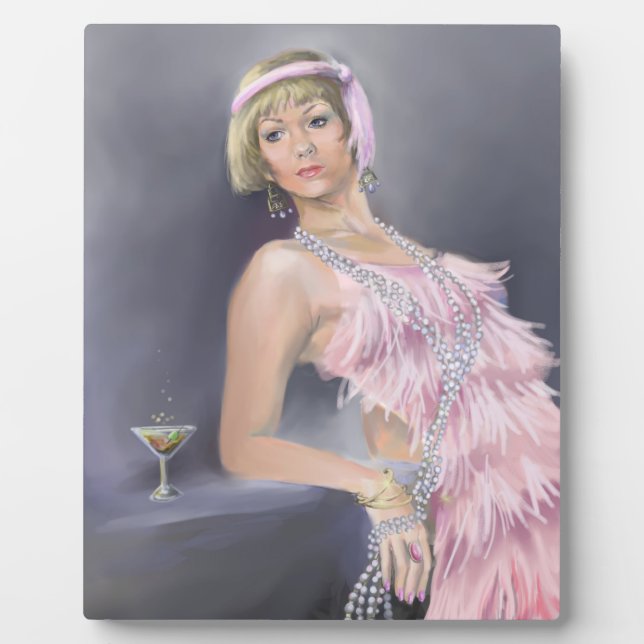 Springtime Flapper Plaque (Front)