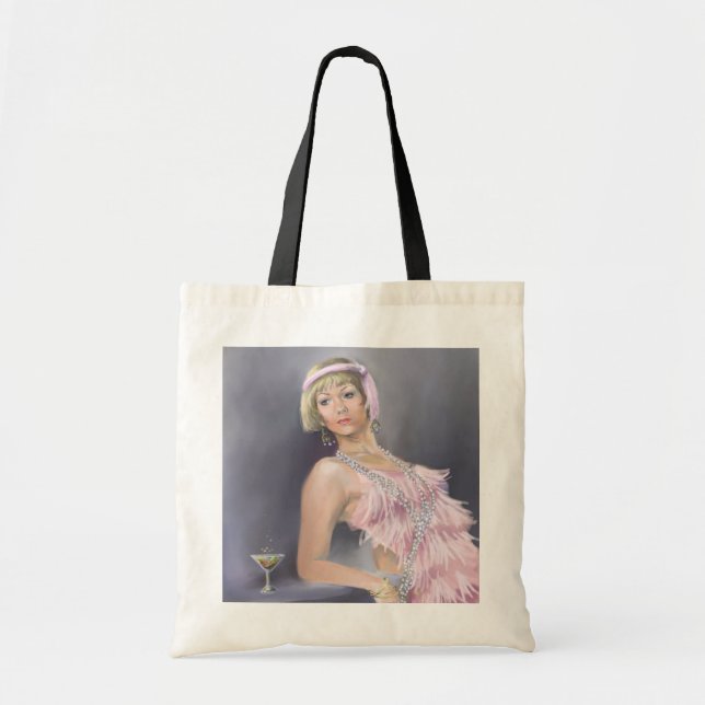 Springtime Flapper Tote Bag (Front)