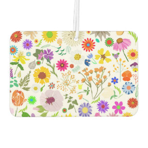 Springtime floral harmony car air freshener