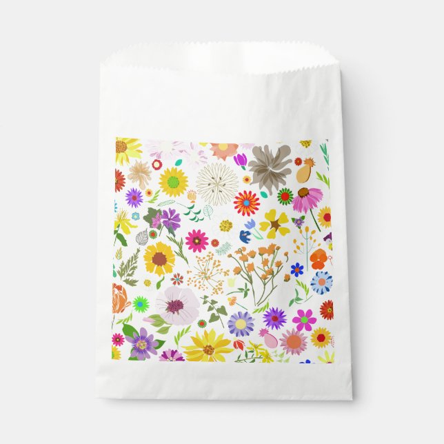 Springtime floral harmony favour bag (Front)