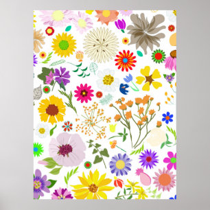 Springtime floral harmony poster