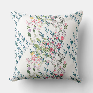 Springtime Floral + Leaf Design Gift  Cushion