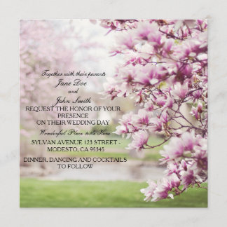 Springtime Floral Wedding Invitations