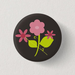Springtime Flowers 3 Cm Round Badge