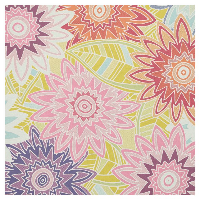 springtime flowers fabric (Swatch)