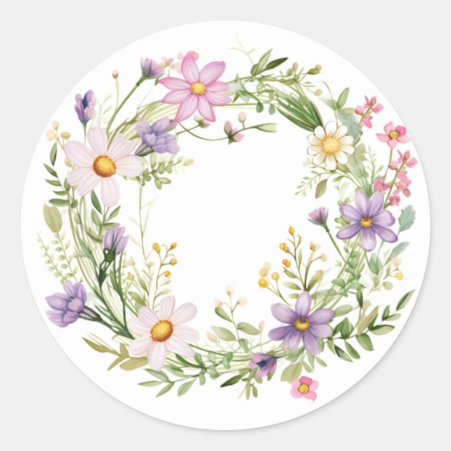 Springtime Flowers Stickers (Front)