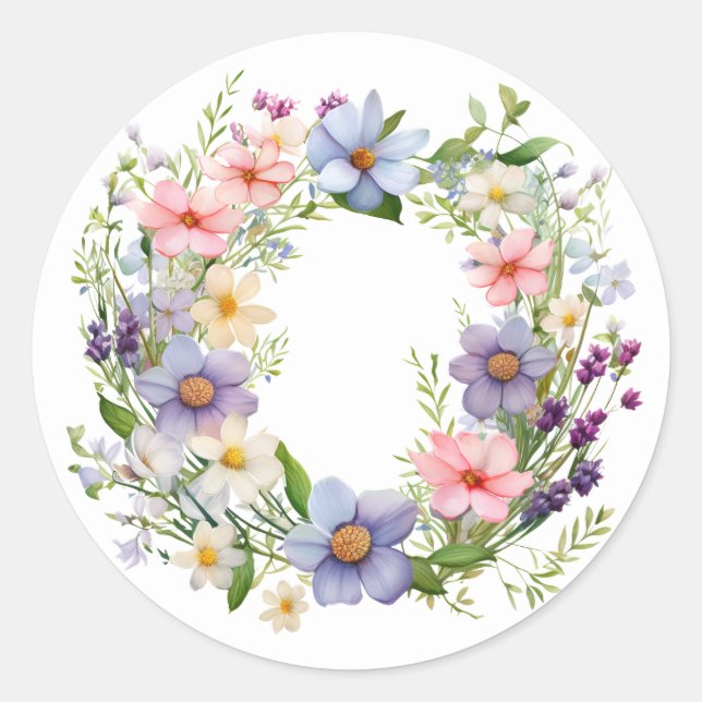 Springtime Flowers Stickers (Front)